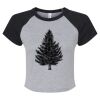 Women's Micro Rib Raglan Baby Tee Thumbnail