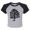 Women's Micro Rib Raglan Baby Tee Thumbnail
