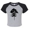 Women's Micro Rib Raglan Baby Tee Thumbnail