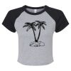 Women's Micro Rib Raglan Baby Tee Thumbnail