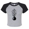 Women's Micro Rib Raglan Baby Tee Thumbnail