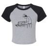 Women's Micro Rib Raglan Baby Tee Thumbnail
