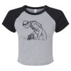 Women's Micro Rib Raglan Baby Tee Thumbnail