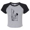 Women's Micro Rib Raglan Baby Tee Thumbnail