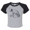 Women's Micro Rib Raglan Baby Tee Thumbnail