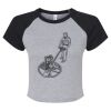 Women's Micro Rib Raglan Baby Tee Thumbnail