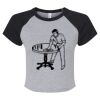 Women's Micro Rib Raglan Baby Tee Thumbnail