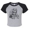 Women's Micro Rib Raglan Baby Tee Thumbnail