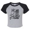Women's Micro Rib Raglan Baby Tee Thumbnail