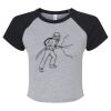 Women's Micro Rib Raglan Baby Tee Thumbnail