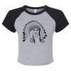 Women's Micro Rib Raglan Baby Tee Thumbnail