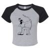 Women's Micro Rib Raglan Baby Tee Thumbnail