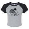 Women's Micro Rib Raglan Baby Tee Thumbnail