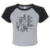 Women's Micro Rib Raglan Baby Tee Thumbnail