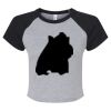 Women's Micro Rib Raglan Baby Tee Thumbnail