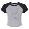 Women's Micro Rib Raglan Baby Tee Thumbnail