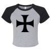 Women's Micro Rib Raglan Baby Tee Thumbnail
