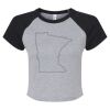 Women's Micro Rib Raglan Baby Tee Thumbnail