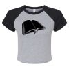 Women's Micro Rib Raglan Baby Tee Thumbnail