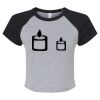 Women's Micro Rib Raglan Baby Tee Thumbnail