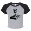 Women's Micro Rib Raglan Baby Tee Thumbnail