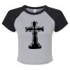 Women's Micro Rib Raglan Baby Tee Thumbnail