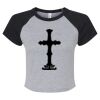 Women's Micro Rib Raglan Baby Tee Thumbnail
