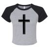 Women's Micro Rib Raglan Baby Tee Thumbnail