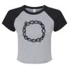 Women's Micro Rib Raglan Baby Tee Thumbnail