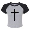 Women's Micro Rib Raglan Baby Tee Thumbnail