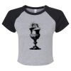 Women's Micro Rib Raglan Baby Tee Thumbnail