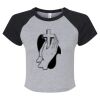 Women's Micro Rib Raglan Baby Tee Thumbnail