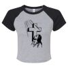 Women's Micro Rib Raglan Baby Tee Thumbnail