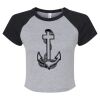 Women's Micro Rib Raglan Baby Tee Thumbnail