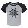 Women's Micro Rib Raglan Baby Tee Thumbnail