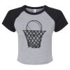 Women's Micro Rib Raglan Baby Tee Thumbnail