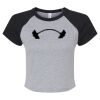 Women's Micro Rib Raglan Baby Tee Thumbnail