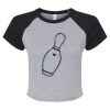 Women's Micro Rib Raglan Baby Tee Thumbnail