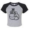 Women's Micro Rib Raglan Baby Tee Thumbnail