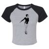 Women's Micro Rib Raglan Baby Tee Thumbnail