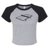 Women's Micro Rib Raglan Baby Tee Thumbnail