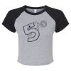 Women's Micro Rib Raglan Baby Tee Thumbnail