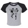 Women's Micro Rib Raglan Baby Tee Thumbnail
