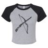 Women's Micro Rib Raglan Baby Tee Thumbnail
