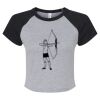 Women's Micro Rib Raglan Baby Tee Thumbnail