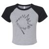 Women's Micro Rib Raglan Baby Tee Thumbnail