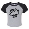 Women's Micro Rib Raglan Baby Tee Thumbnail