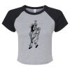 Women's Micro Rib Raglan Baby Tee Thumbnail