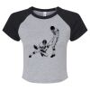 Women's Micro Rib Raglan Baby Tee Thumbnail