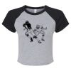 Women's Micro Rib Raglan Baby Tee Thumbnail